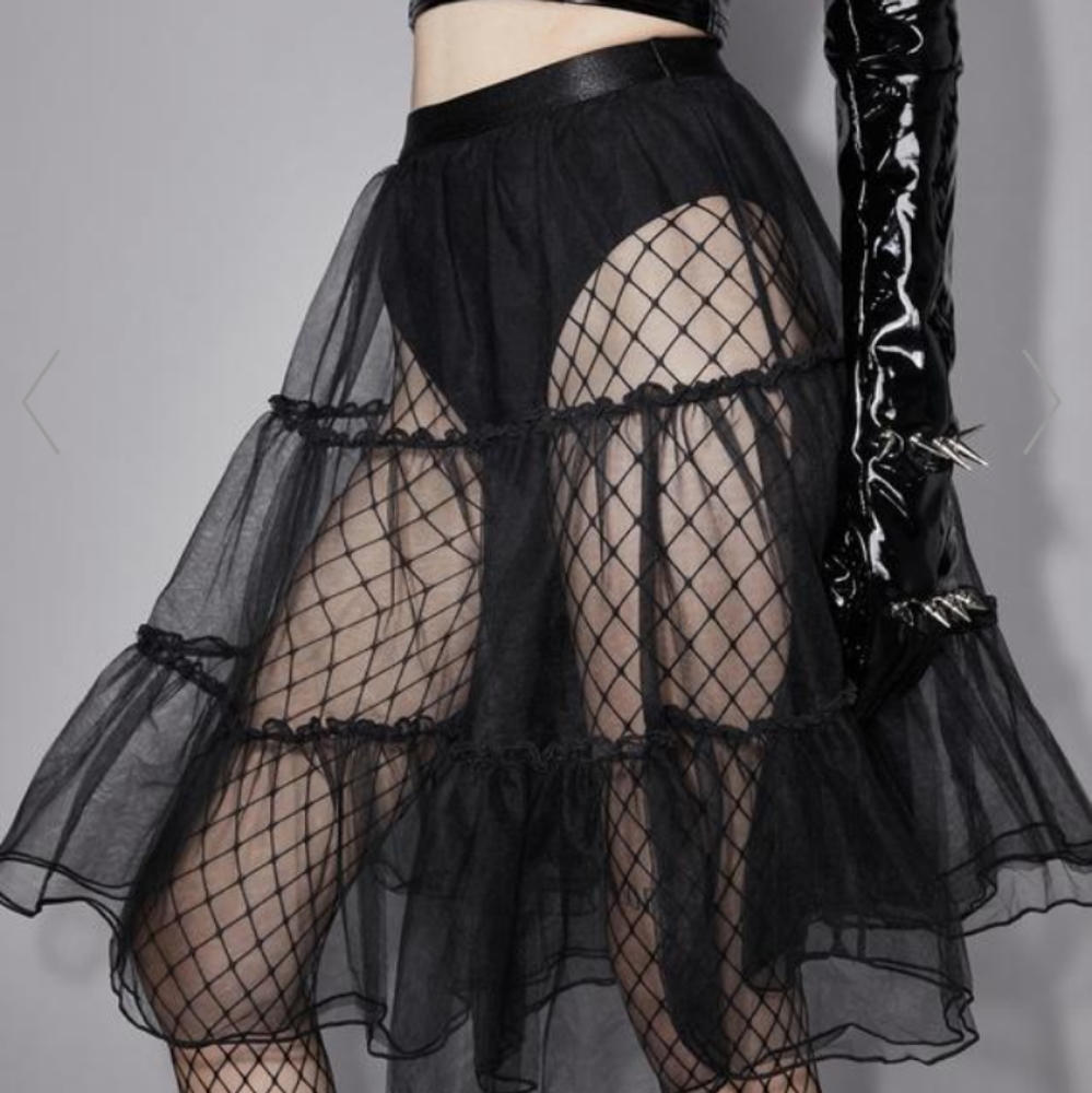 NWT widow dance with death tulle skirt
